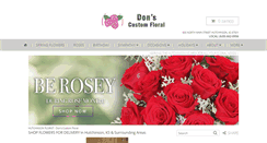 Desktop Screenshot of donscustomfloral.net